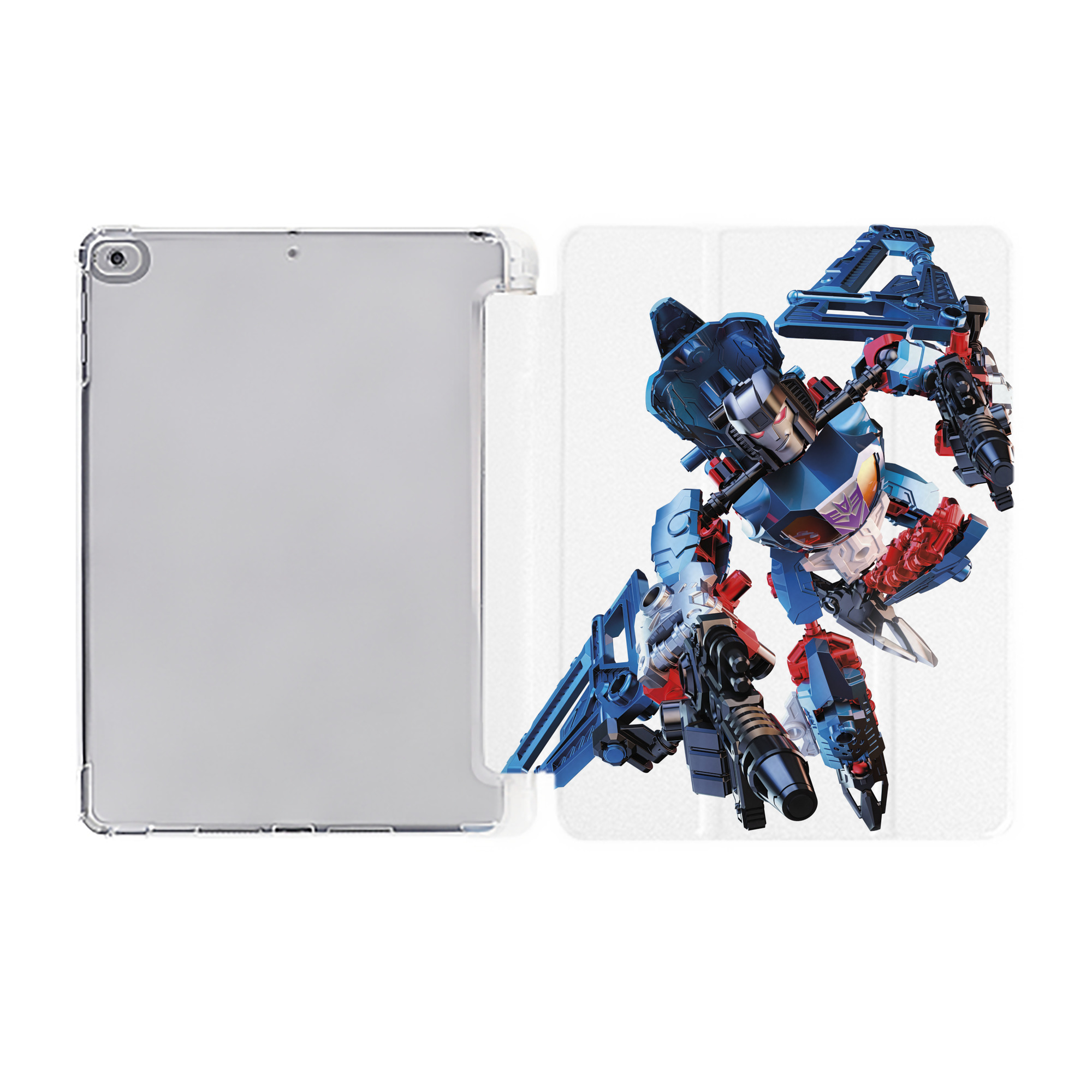 （画像用）  IPad ケース ペン収納付き 三つ折りスタンド PUレザー×シリコン 対応機種9.5/10.5/10.9インチ